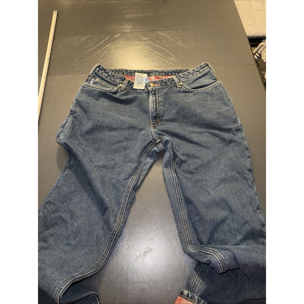 Carhartt Women's Relaxed Jeans Size 34 Vintage Warm Lined Durable Outdoor Farm - Picture 6 of 9